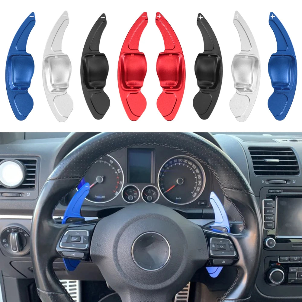 2Pcs Steering Wheel Paddle Shifters  For VW